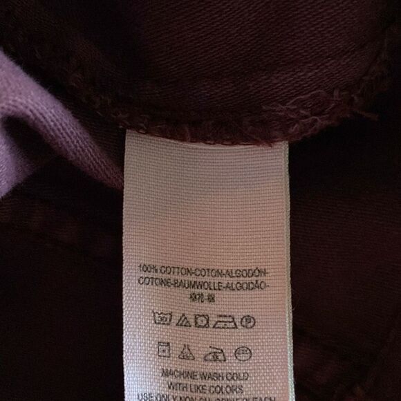 Free People Women’s Medium Not Your Brothers Military Surplus Burgundy Jacket - Picture 7 of 7